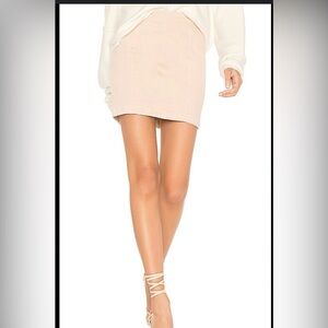 Free people modern femme denim mini skirt